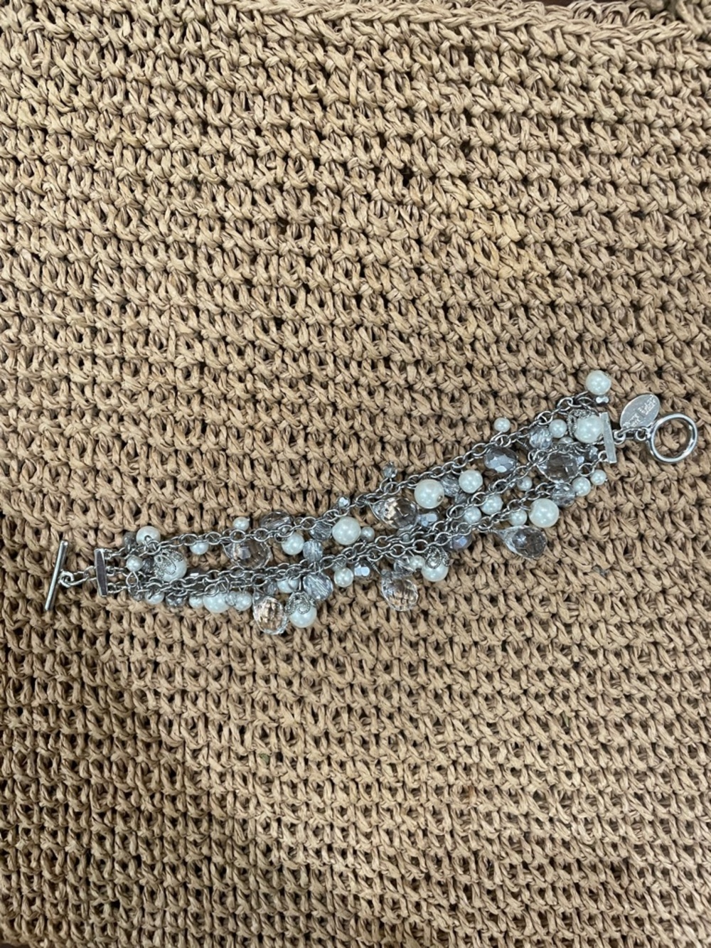 White House Black Market Multi Strand Pearl Bracelet